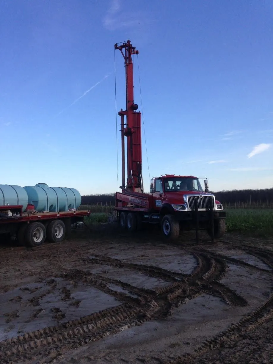 Two Wahlfield drill rigs working the same site.